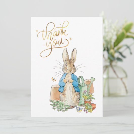 ペテロのオーダーメイドウサギありがとう サンキューカード (スタンド正面)
