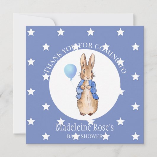 ペテロのオーダーメイドウサギありがとう サンキューカード (正面)