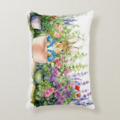 ペテロの庭のポット植物のウサギ アクセントクッション (正面(垂直))