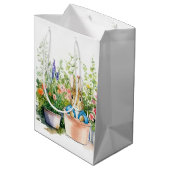 ペテロの庭のポット植物のウサギ ミディアムペーパーバッグ (裏面アングル)