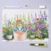 ペテロの庭のポット植物のウサギ 薄葉紙 (クラフト)