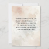 ペテロの第一 5:7の不安を神にゆだねる 聖書カード (裏面)