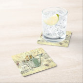 ペテロウサギ組成 スクエアペーパーコースター (インサイチュ)