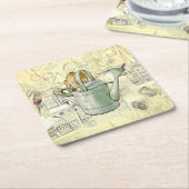 ペテロウサギ組成 スクエアペーパーコースター (アングル)