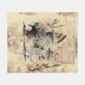 ペテロウサギ組成 フリースブランケット (正面(横))