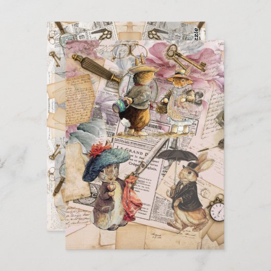 ペテロウサギ組成 ポストカード (正面/裏面)