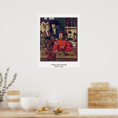 ペテロ・キリストによる彼のワークショップでの聖エリギウス ポスター (キッチン)