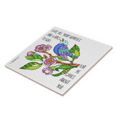 ペテ色彩の鮮やかロ5:7からの聖句 タイル (側面)