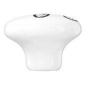 ペディカブ人力車の漫画イラストレーション セラミックノブ (側面)