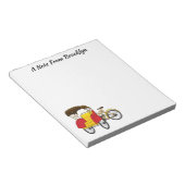 ペディカブ人力車の漫画イラストレーション ノートパッド (アングル)