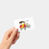 ペディキャブ リックshawのイラスト バッジ (手持ち)