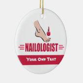 ペディキュアおもしろい爪、 ネイルポーランドサロン技術者 セラミックオーナメント (右)