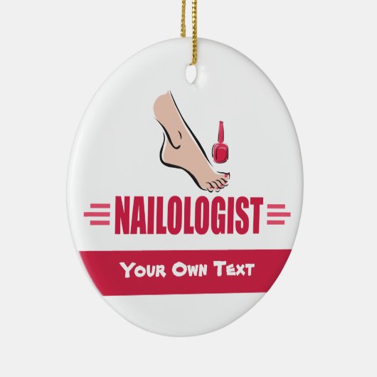 ペディキュアおもしろい爪、 ネイルポーランドサロン技術者 セラミックオーナメント (右)