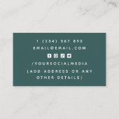 ペディキュアかわいらしキュート足エレガント爪、 ネイルポーランドカム 名刺 (裏面)