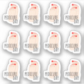 ペディキュアアポイントメント気に爪、 ネイルリマインダープランナー シール (正面)