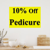 ペディキュアイエロー サロン バーバーショップ ポスター 10% オフ (キッチン)