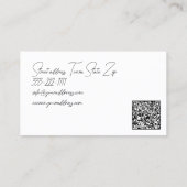 ペディキュアスタジオワンラインストローク足イラストレーション 名刺 (裏面)