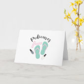 ペディキュアネイルサロンビーチサンダル カード (黄色い花)