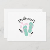 ペディキュアネイルサロンビーチサンダル ポストカード (正面/裏面)