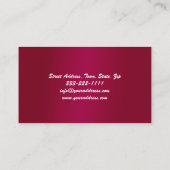 ペディキュアネイルサロンピンクフラワー名刺 名刺 (裏面)