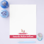 ペディキュアユーモアのあるピンクポーランドネイルサロン チラシ (シングル)