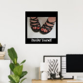 ペディキュア写真、パンプルセルフポスター ポスター (ホームオフィス)