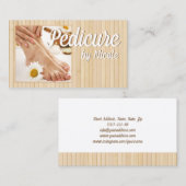 ペディキュア爪、 ネイルの経管主義足スパ竹のストライプ 名刺 (正面/裏面)