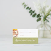 ペディキュア爪、 ネイルPedicurist次の訪問リマインダカード 名刺 (スタンド正面)