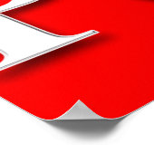 ペディキュア 赤 サロン バーバーショップ ポスター 30% オフ (角)