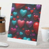 ペディスルハート絵文字 台座サイン (インサイチュ)