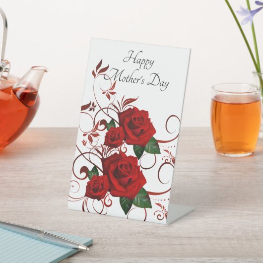 ペデスタルのサイン、ハッピーマザーの日 台座サイン (インサイチュ)