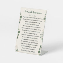 ペデスタルの看板 – 彼はより優雅さを与える