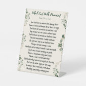 ペデスタルアートハス神の約束 台座サイン (正面)