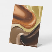 ペデスタルサインインスタイリッシュ抽象芸術 台座サイン (正面)