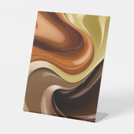 ペデスタルサインインスタイリッシュ抽象芸術 台座サイン