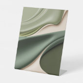 ペデスタルサインインスタイリッシュ抽象芸術 台座サイン (正面)