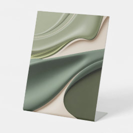 ペデスタルサインインスタイリッシュ抽象芸術 台座サイン