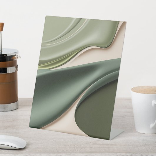 ペデスタルサインインスタイリッシュ抽象芸術 台座サイン (インサイチュ)