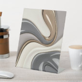 ペデスタルサインインスタイリッシュ抽象芸術 台座サイン (インサイチュ)