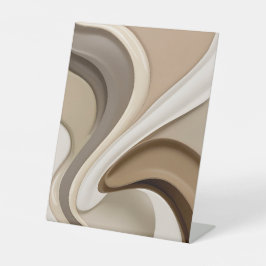 ペデスタルサインインスタイリッシュ抽象芸術 台座サイン