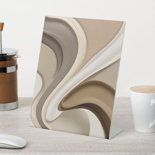 ペデスタルサインインスタイリッシュ抽象芸術 台座サイン (インサイチュ)