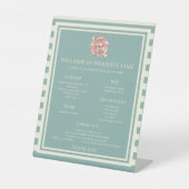 ペデスタルサインウェルカムハウスルール都市名 台座サイン (正面)