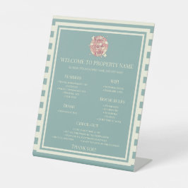 ペデスタルサインウェルカムハウスルール都市名 台座サイン