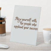 ペデスタルサインオリジナルやる気を起こさせる引用文 台座サイン (インサイチュ)