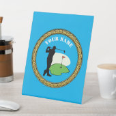 ペデスタルサインゴルフ – 名前の追加 – ゴルファー 台座サイン (インサイチュ)