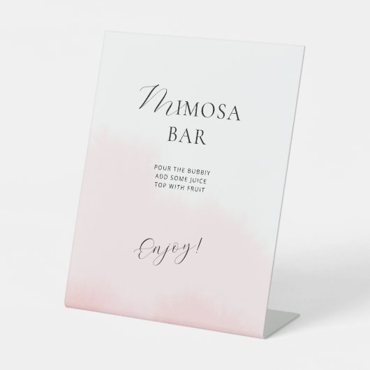 ペデスタルサインブライダルシャワーエレガントスタイル。 台座サイン (正面)