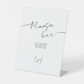 ペデスタルサインブライダルシャワーエレガントスタイル。 台座サイン (正面)