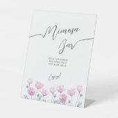 ペデスタルサインブライダルシャワーエレガントスタイル。 台座サイン (正面)