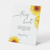 ペデスタルサインブライダルシャワーエレガントスタイル。 台座サイン (正面)