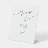 ペデスタルサインブライダルシャワーエレガントスタイル。 台座サイン (正面)